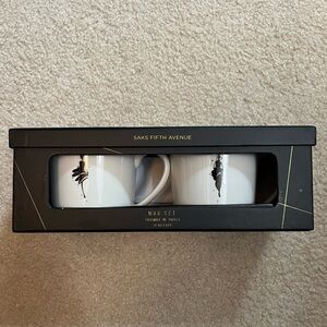 NIB Saks Fifth Avenue Mug Set Classy Fabulous
